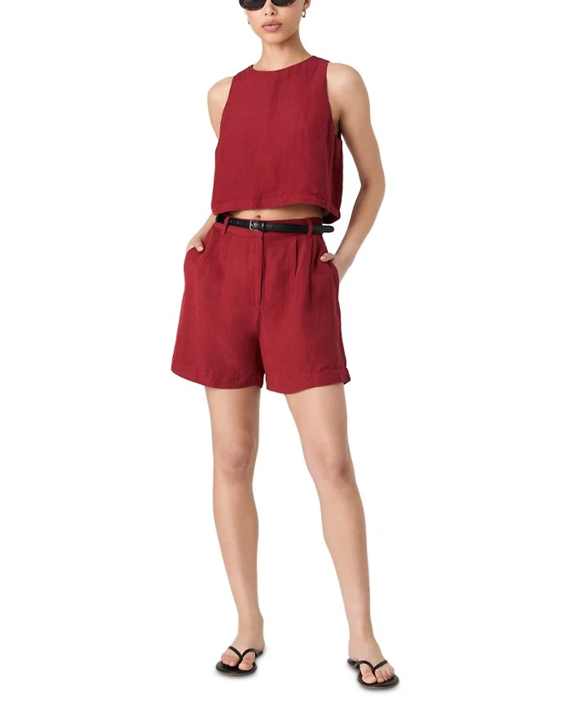 Birdie Linen Blend Walking Shorts