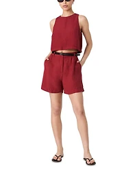 Birdie Linen Blend Walking Shorts