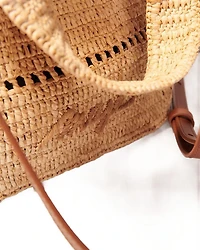 Crocheted Raffia Mini Tote