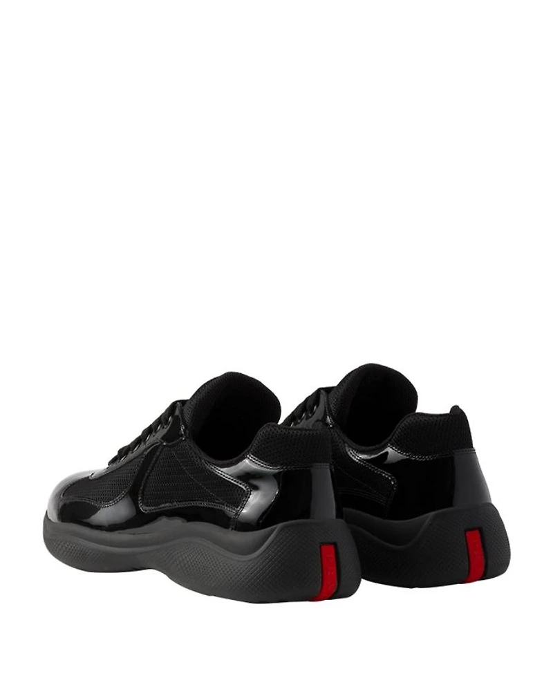Men's Patent Leather and Technical Fabric America's Cup Sneakers