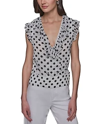 Ruffle Trim Top