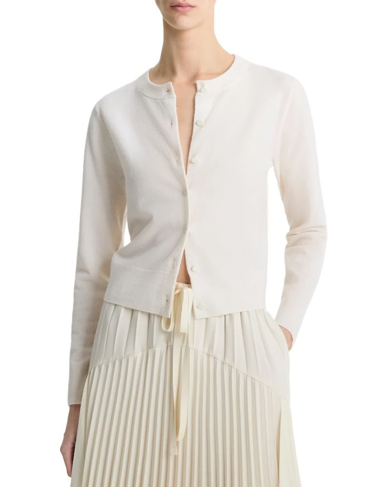 Tipped Half Moon Cardigan