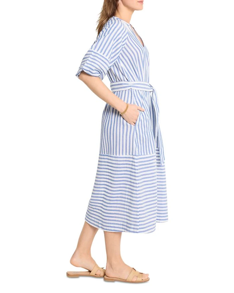 Double Gauze Mixed Stripe Dress