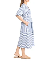 Double Gauze Mixed Stripe Dress