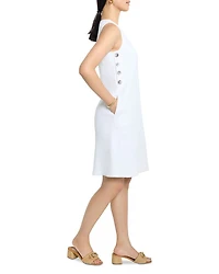 Textured Button Dress