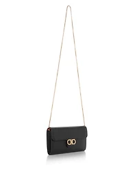 Gancini Leather Chain Wallet