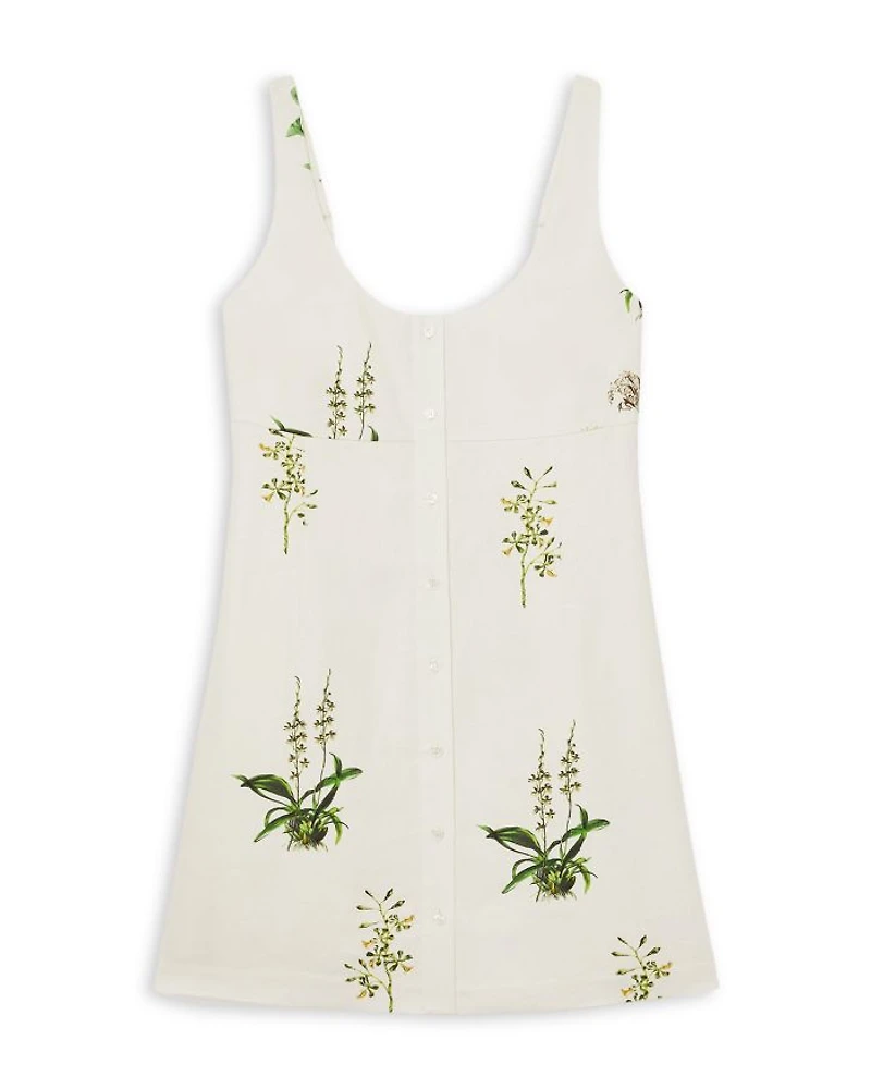 NYBG Dorethea Linen Floral Dress