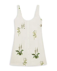 NYBG Dorethea Linen Floral Dress