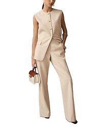 Athena High Neck Long Line Waistcoat