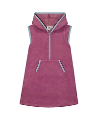 Deux par Girls' Hooded Terry Beach Dress - Little Kid