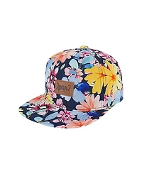 Deux par Deux Girls' Printed Flowers Cap