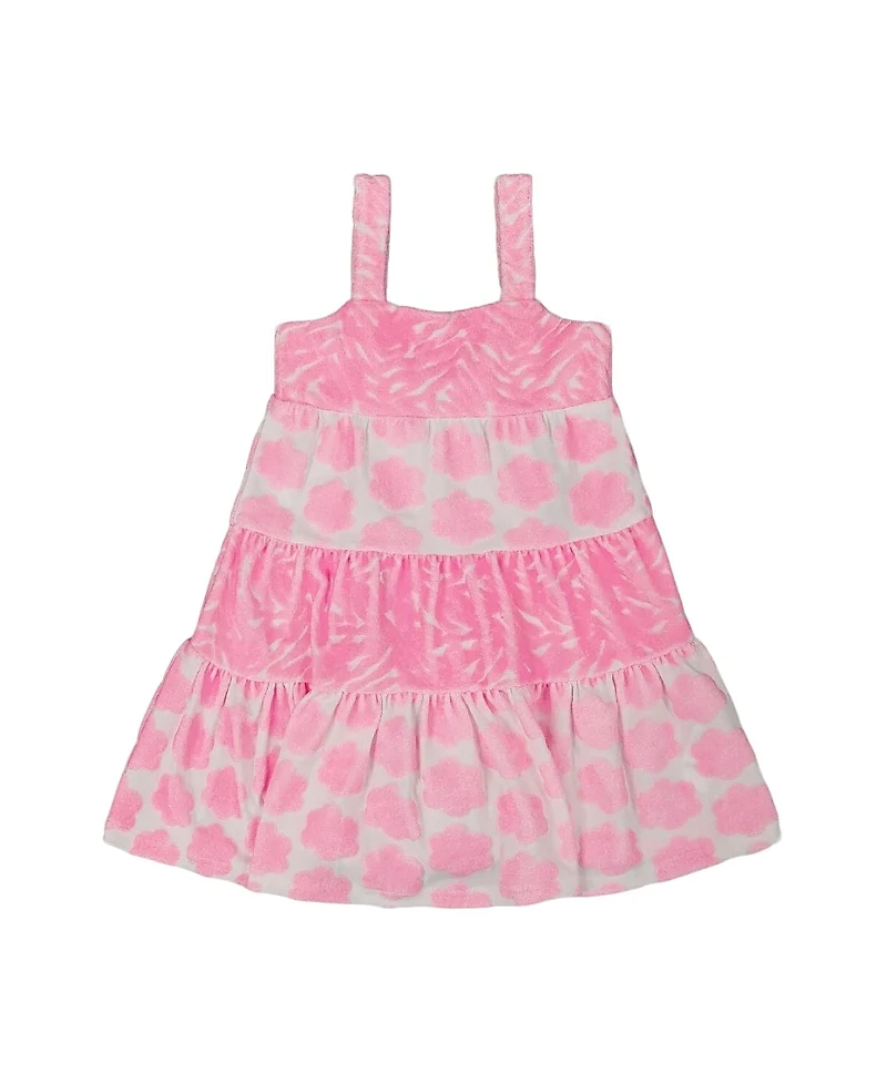 Deux par Girls' Printed Terry Beach Dress - Big Kid
