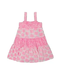 Deux par Girls' Printed Terry Beach Dress - Big Kid