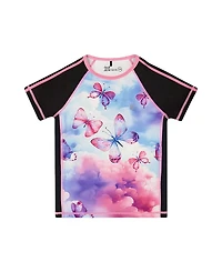 Deux par Girls' Printed Short Sleeve Athletic T-shirt - Little Kid