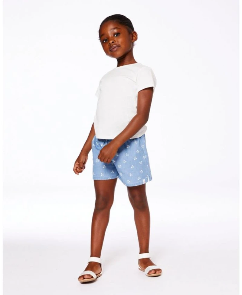 Girls' Crinkle Short Sleeve T-shirt- Big Kid