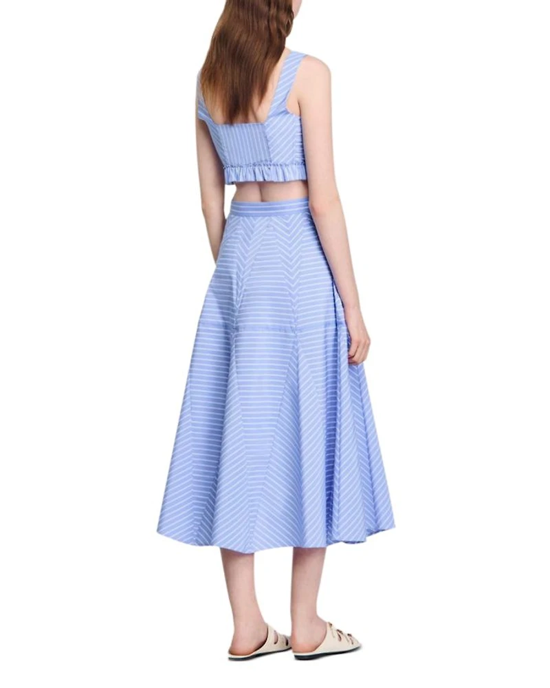 Long Striped Skirt