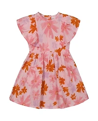 Deux par Deux Girls' Printed Muslin Dress - Little Kid