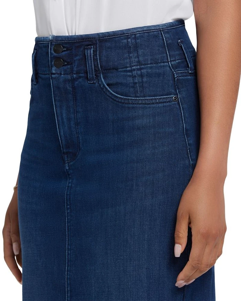 High Rise Hollywood Denim Skirt