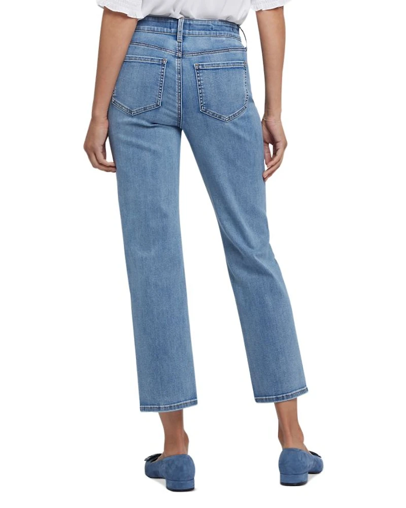 Marilyn Straight Ankle Jeans Minorca Island