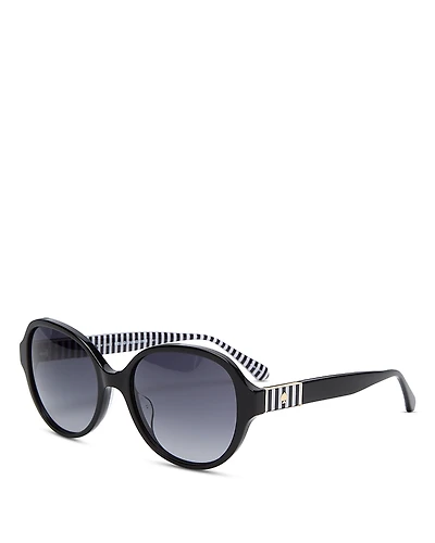 kate spade new york Emalie Oval Sunglasses, 56mm