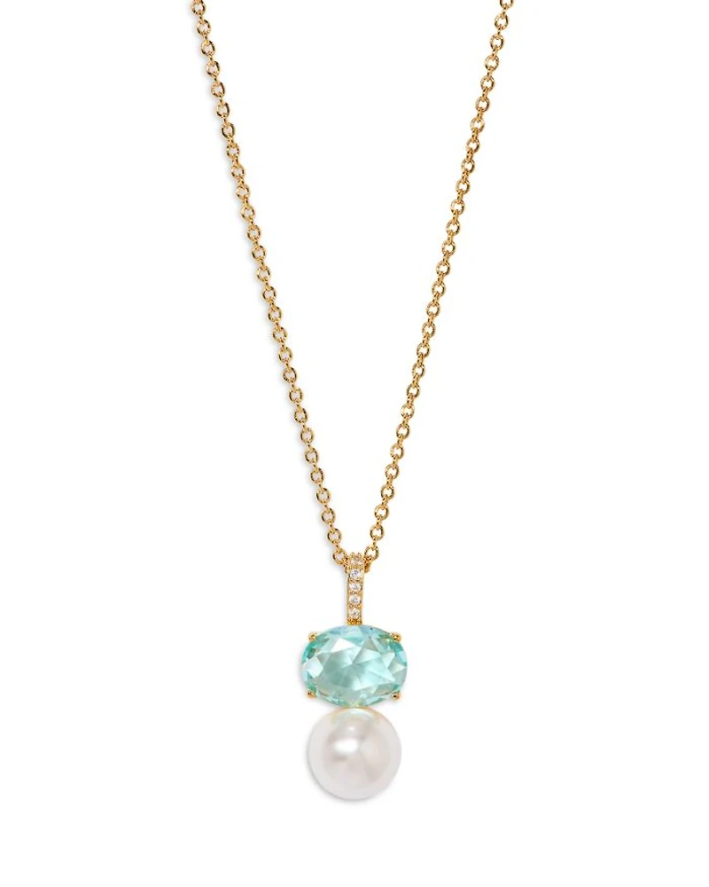 Natural Beauty Pendant Necklace, 16"-18"