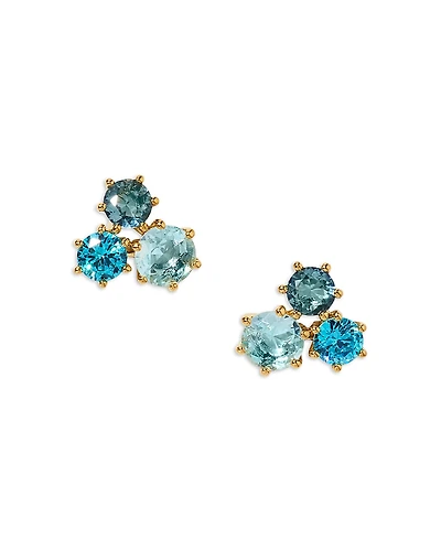 Nadri Natural Beauty Trio Stud Earrings