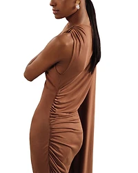 Kyra Cape Sleeve Jersey Dress