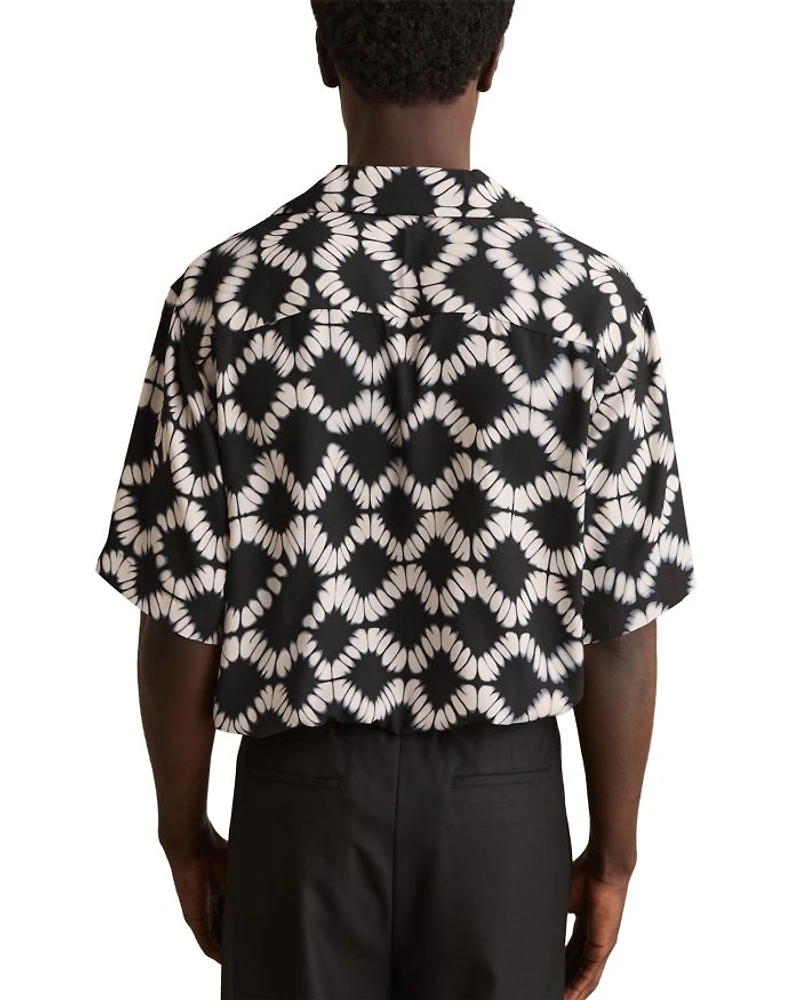 Printed Short Sleeve Camp Shirt