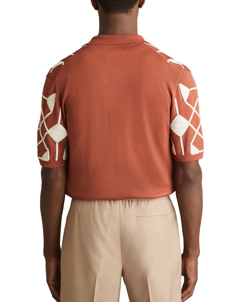 Terrazzo Embroidered Camp Shirt