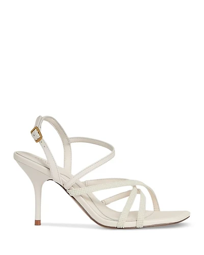 Women's Elise Barely There Square Toe Strappy High Heel Sandals