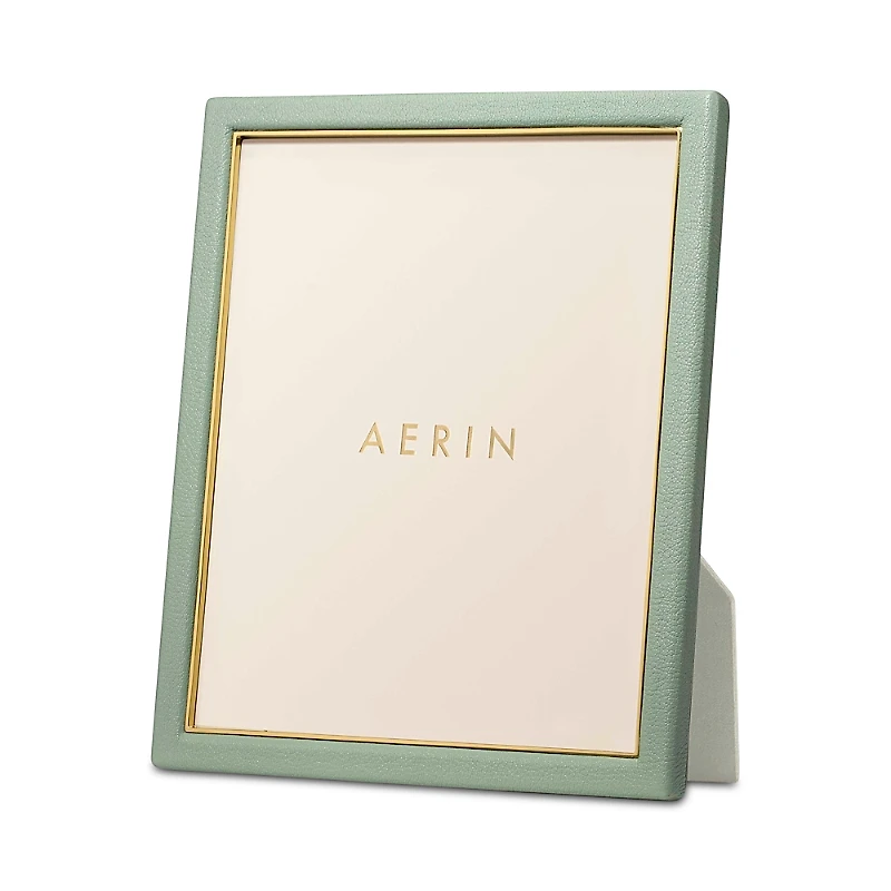Aerin Piero Eucalyptus Leather Frame, 8 x 10