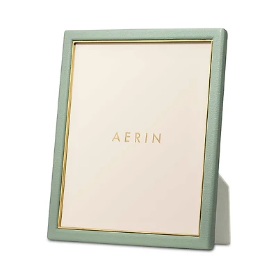 Aerin Piero Eucalyptus Leather Frame, 8 x 10