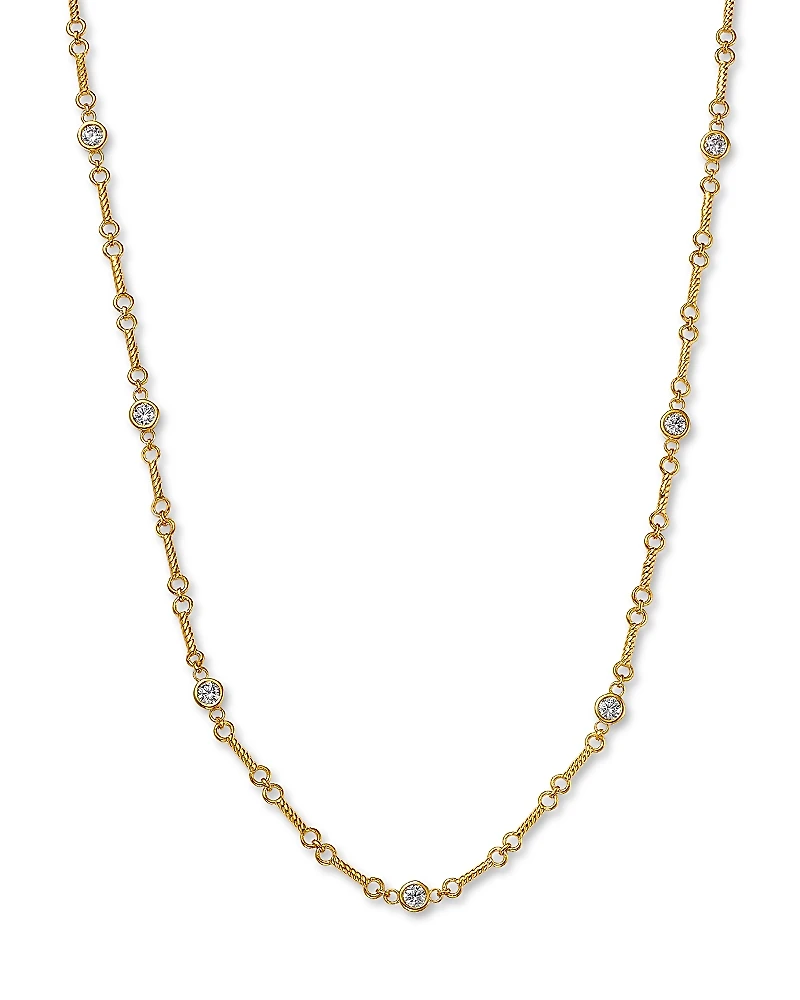 Bloomingdale's Fine Collection Diamond Station Necklace