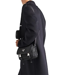 Re-Nylon and Saffiano Leather Shoulder Bag