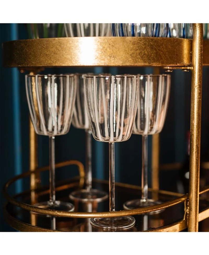 Nuovo Stripe Wine Glass
