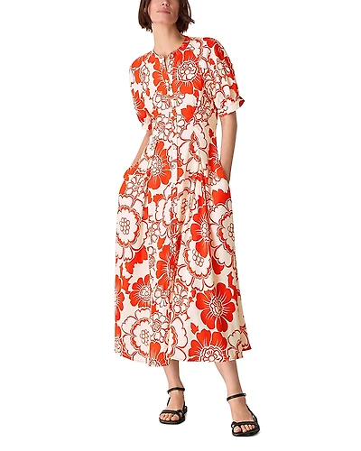 Whistles Bloom Floral Midi Dress