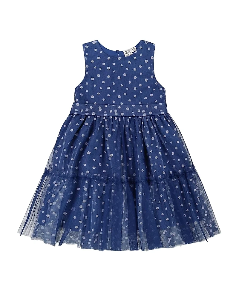 Deux par Girls' Daisy Printed Tiered Dress - Little Kid