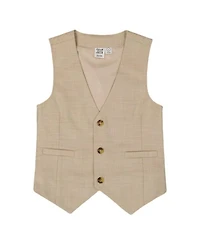 Boys' Sleeveless Vest Light Taupe - Little Kid