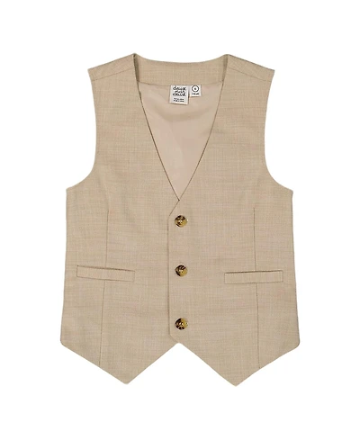 Deux par Boys' Sleeveless Vest Light Taupe