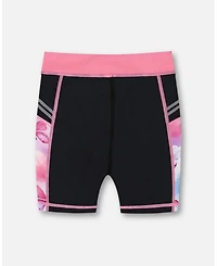 Girls' Printed Athletic Biker Butterflies Short - Big Kid