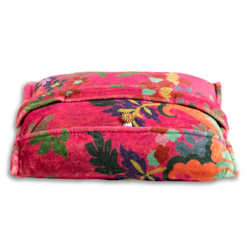 Verney Floral Reversible Travel Blanket