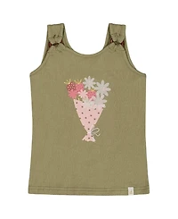 Deux par Deux Girls' Crinkle Jersey Tank Top - Little Kid