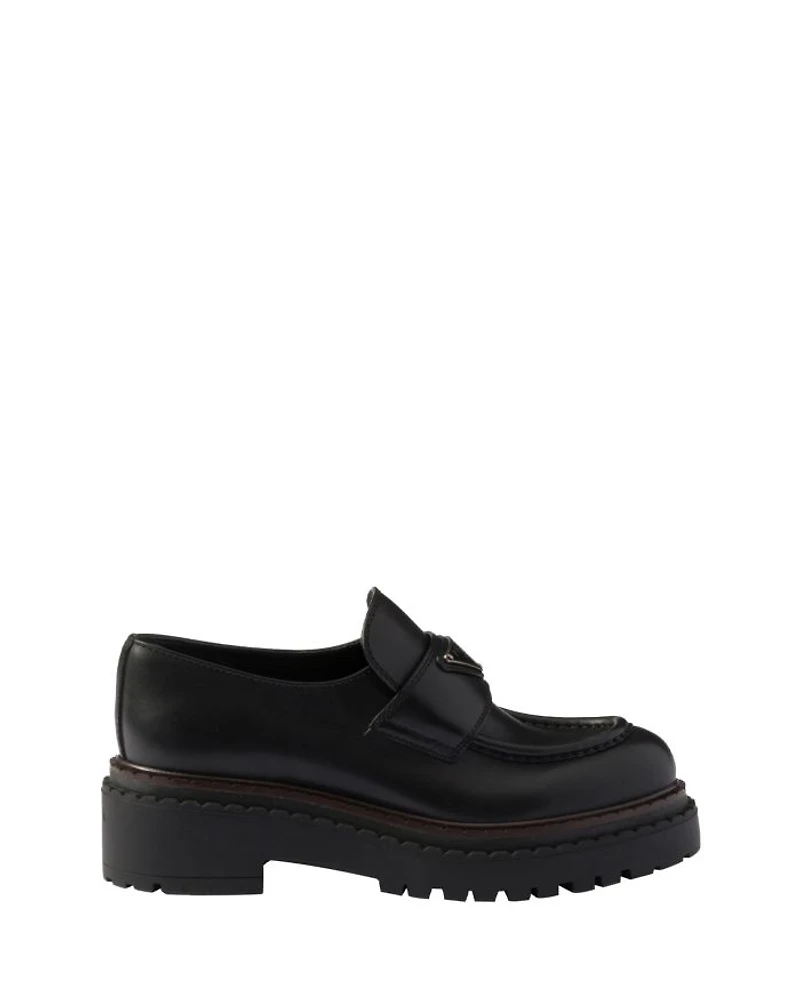 Women's Double Chocolate Leather Loafers