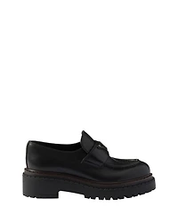 Women's Double Chocolate Leather Loafers
