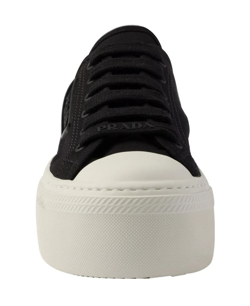 Women's Laced Fabric Sneakers