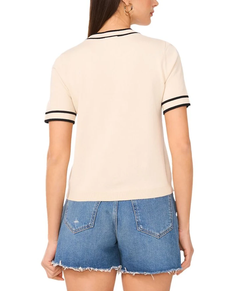 Short Sleeve Crewneck Sweater