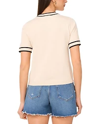 Short Sleeve Crewneck Sweater