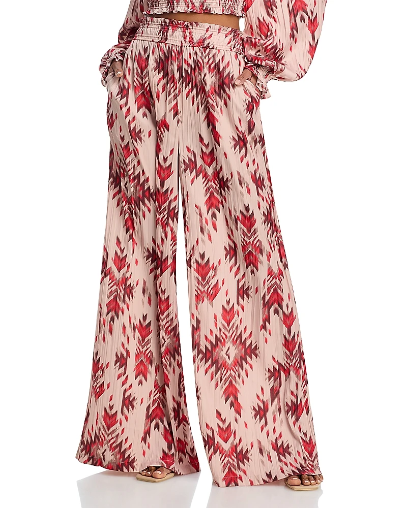 L'Agence Lyra Smocked Waist Pants