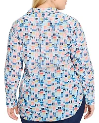 Plus Portofino Printed Boyfriend Shirt