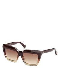 Max Mara Spark Rectangle Sunglasses, 56mm